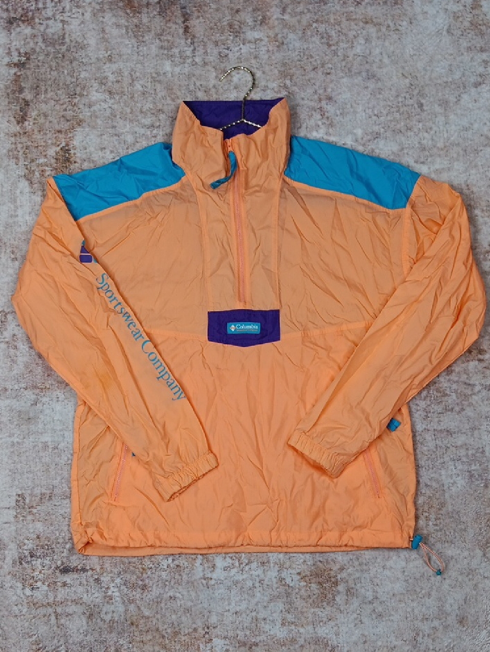 Columbia Mens Riptide Anorak Lightweight Windbreaker Jacket Medium